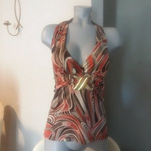 Women Halter shirt by Janice size M